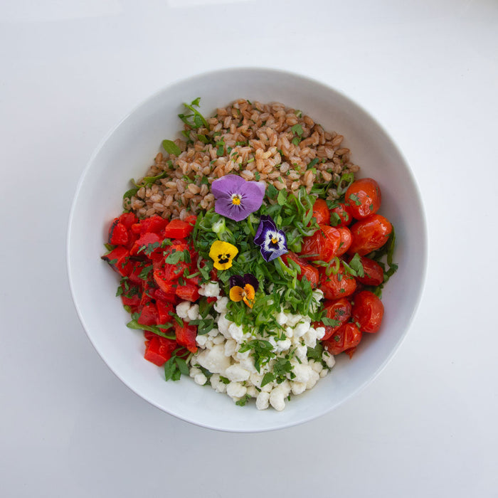 Warm Farro Salad