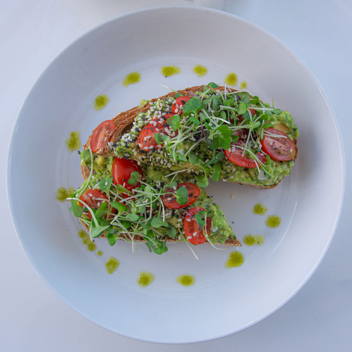 Avocado Toast w/ Salad (Lunch)