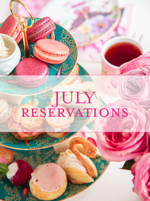 High Tea & Lunch Reservations & Deposit Beverly - July