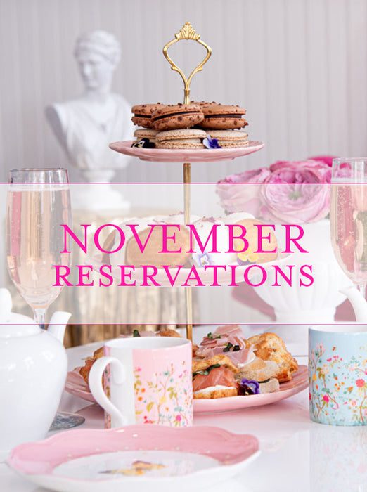 "My Jolie Tea Party" November Reservations